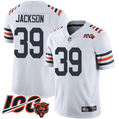 Chicago Bears Limited White Men Eddie Jackson Jersey NFL Football #39 100th Season